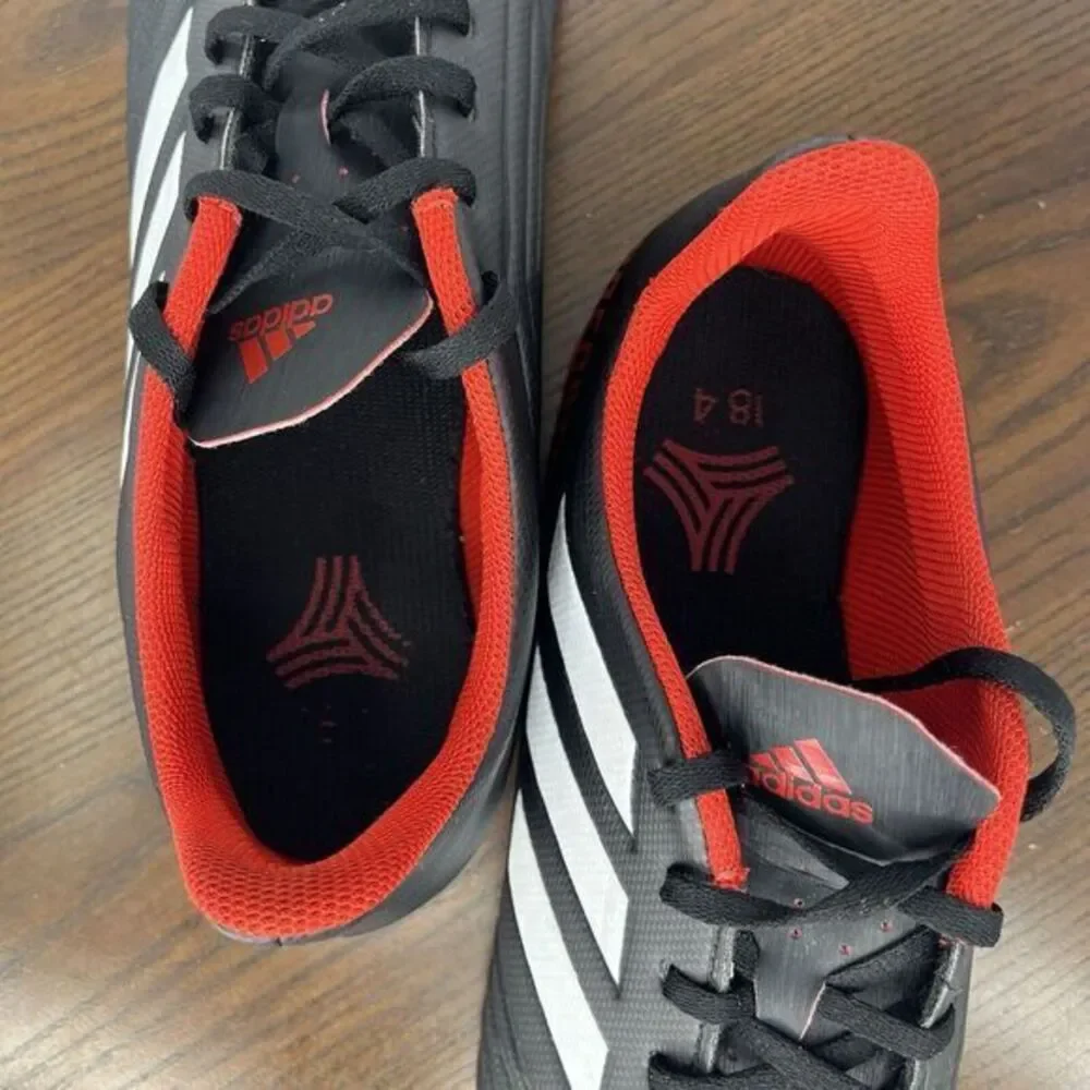 Adidas Predator Shoes Men's 12 Black Red Soccer Football Athletic Sneaker DB2136